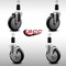 Service Caster 5'' SS Black Poly Wheel Swivel 1-3/8'' Expanding Stem Caster Set 2 Brakes, 4PK SCC-SSEX20S514-PPUB-BLK-2-TLB-2-138 - alternate 4